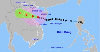 Bão số 5 giật cấp 17, tiến sát đất liền các tỉnh Nghệ An - Quảng Trị