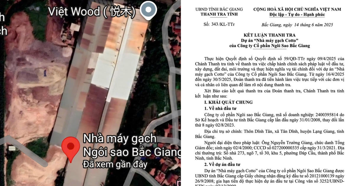 Bắc Ninh: Kết luận về một số vi phạm của Công ty CP Ngôi sao Bắc Giang