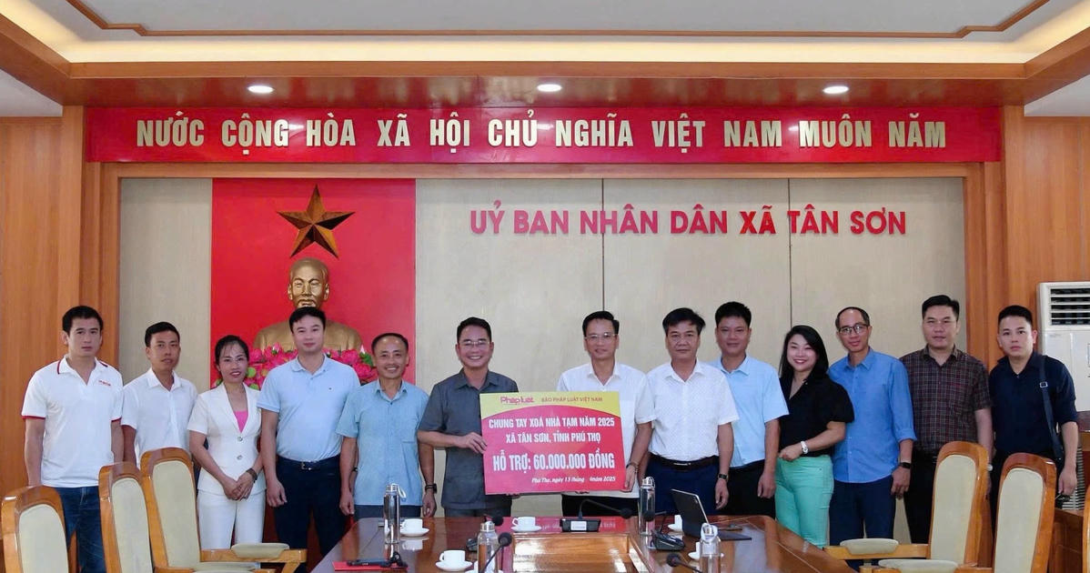 Báo Pháp luật Việt Nam chung tay xây mái ấm tại Phú Thọ