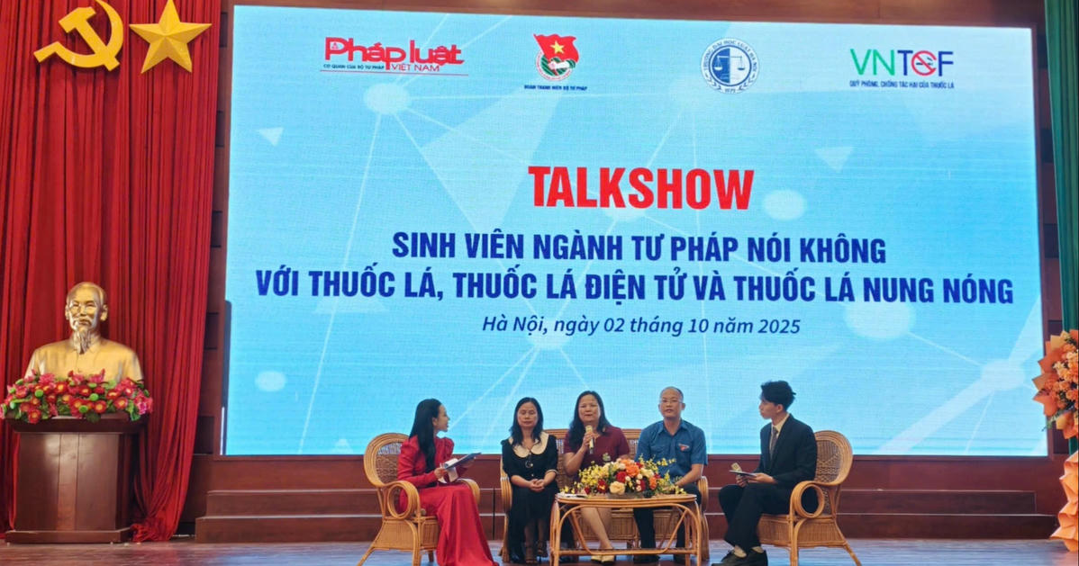 Sinh viên ngành Tư pháp nói không với thuốc lá, thuốc lá điện tử, thuốc lá nung nóng