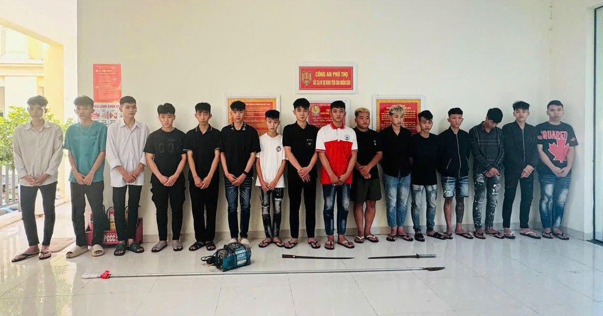 Bắt giữ nhóm thanh niên tụ tập mang hung khí gây rối trong đêm