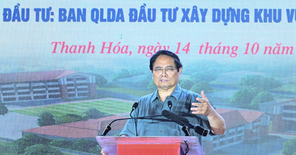 Thủ tướng Phạm Minh Chính dự lễ khởi công xây dựng trường liên cấp bán trú tại xã Bát Mọt, Thanh Hóa