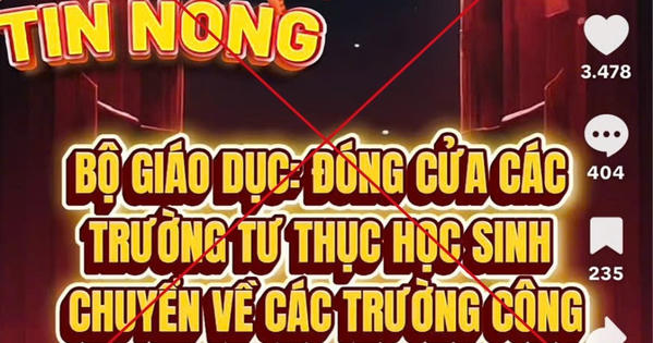Bộ GD&ĐT cảnh báo tin giả về việc giải tán cơ sở giáo dục ngoài công lập