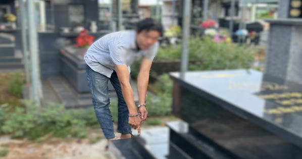 Bắt tạm giam đối tượng đập phá mộ tại Nghĩa trang Núi Đỏ