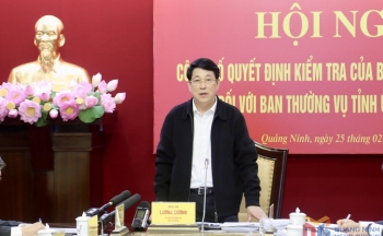 Công bố Quyết định kiểm tra của Bộ Chính trị, Ban Bí thư năm 2025 đối với Ban Thường vụ Tỉnh ủy Quảng Ninh
