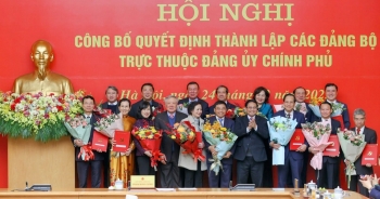 Trao Quyết định thành lập 15 Đảng bộ trực thuộc Đảng ủy Chính phủ