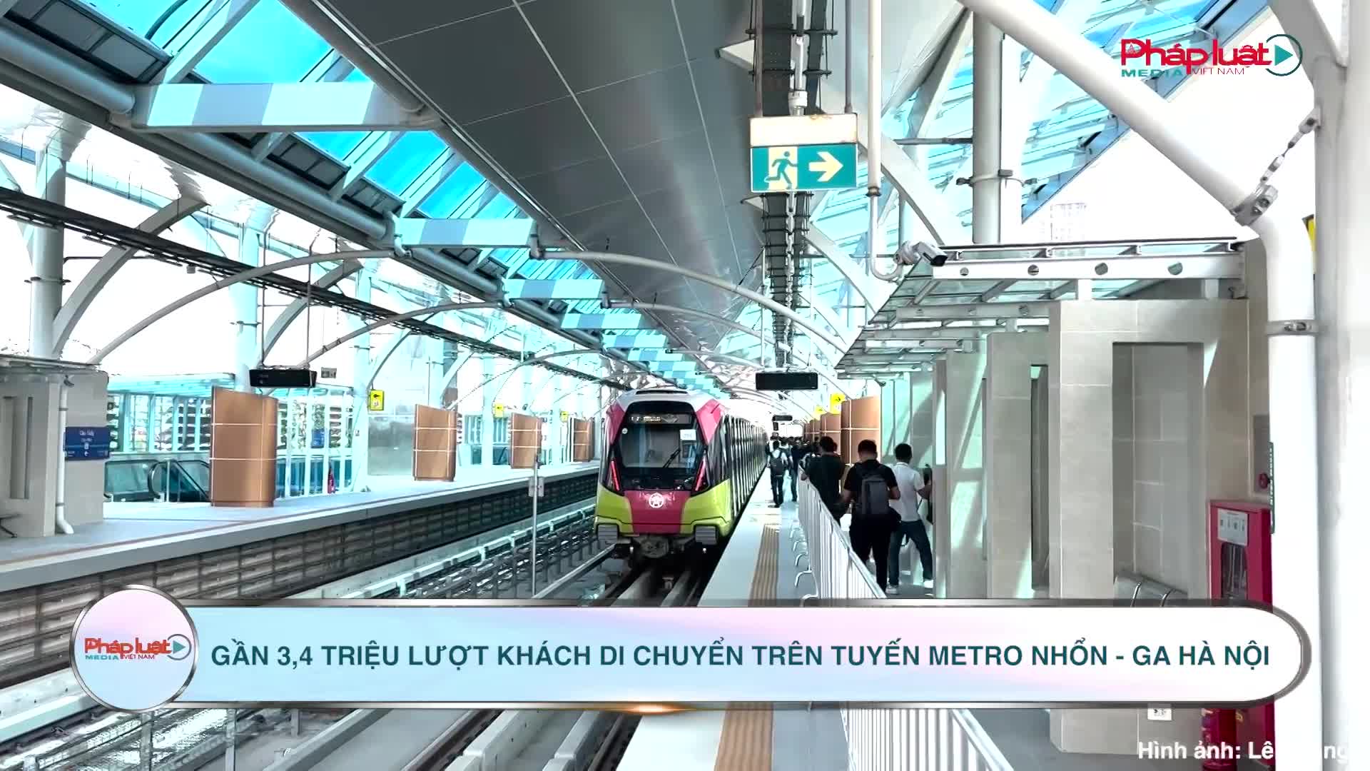 Gần 3,4 triệu lượt khách di chuyển trên tuyến Metro Nhổn - Ga Hà Nội