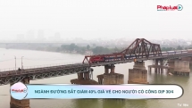 Ngành đường sắt giảm 40% giá vé cho người có công dịp 30/4