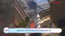 Đám cháy tại phố Thái Hà đã được dập tắt