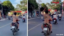 Cảnh sát khống chế thành công người đàn ông "ngáo đá" cầm dao rựa gây rối trên đường