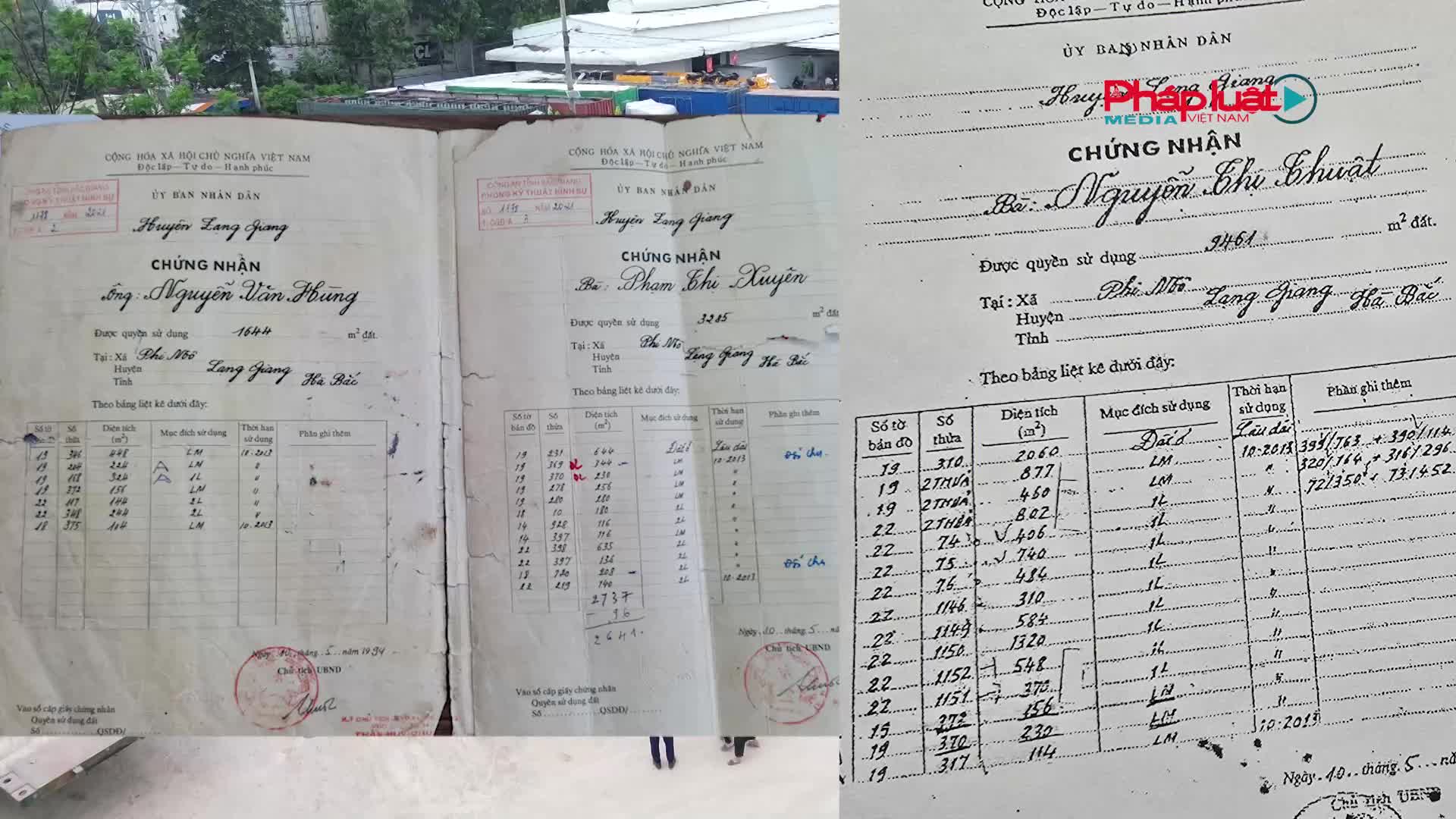 Bắc Giang: 2 thửa đất cấp chồng 3 cuốn sổ đỏ, ra toà nhưng vẫn chưa có hồi kết