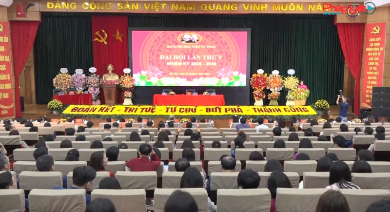 Học viện Tư pháp tổ chức thành công Đại hội Đảng bộ lần thứ V