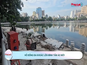 Hồ Đống Đa khoác lên mình tấm áo mới