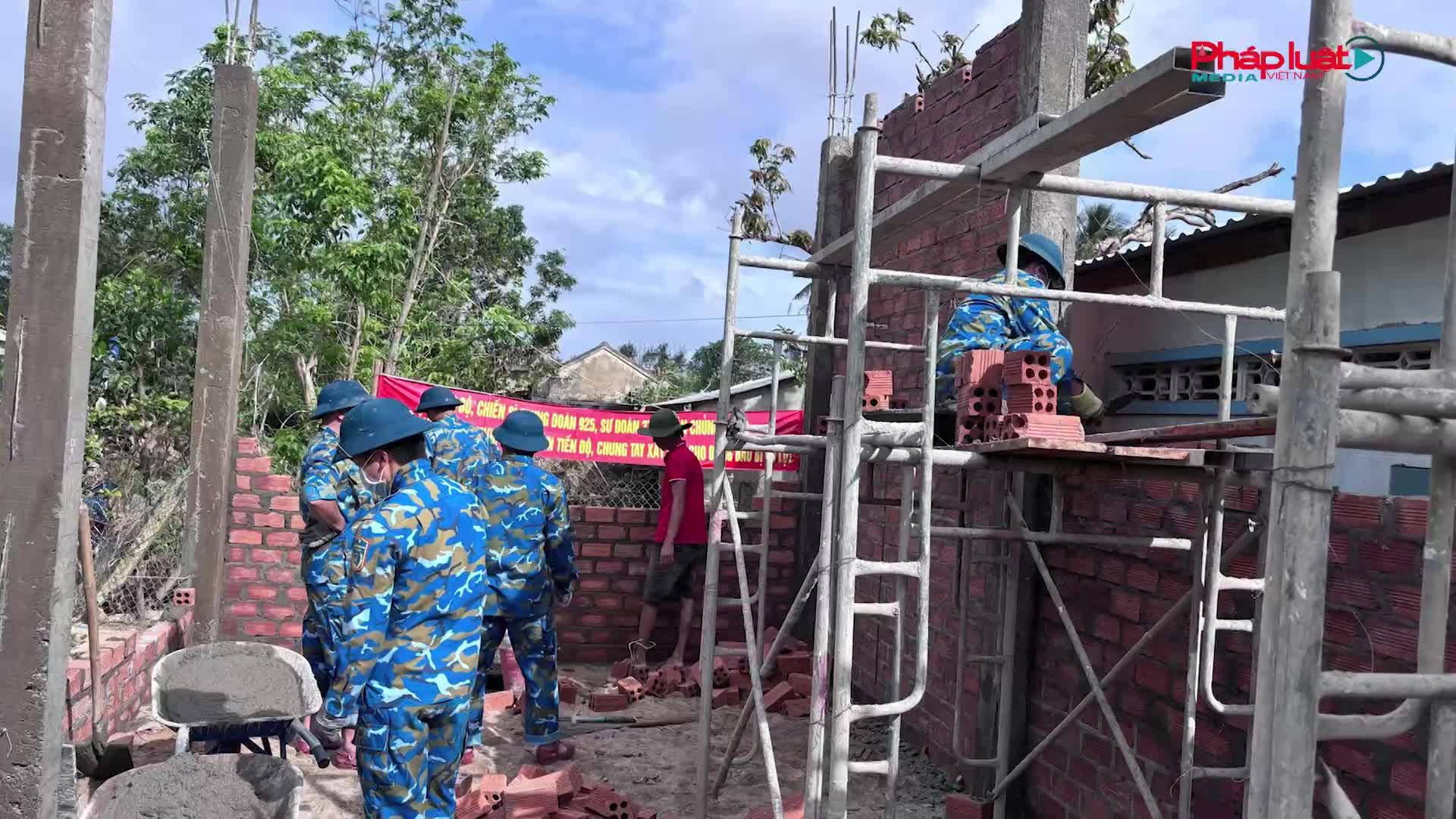 Mái ấm vùng lũ: Dấu ấn chào mừng ngày 22/12 của Sư đoàn 372