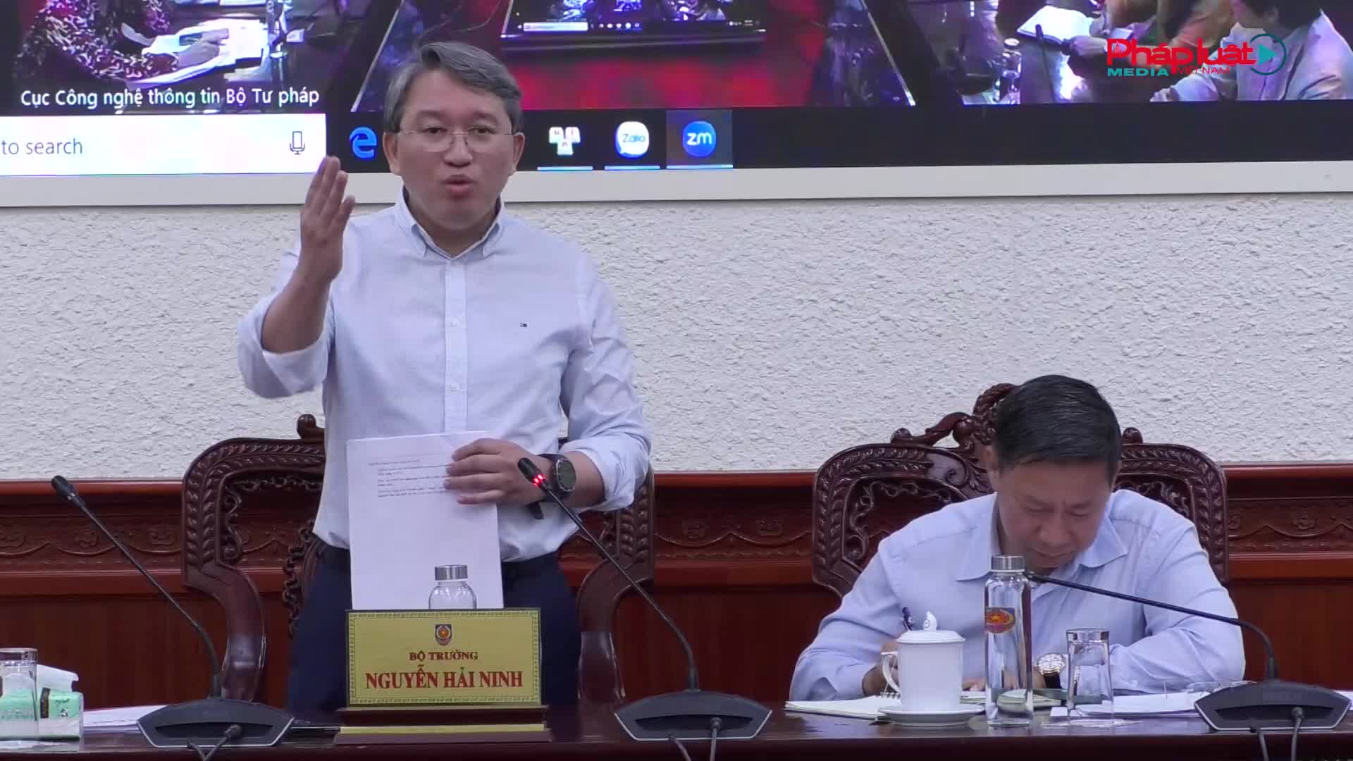 Bộ trưởng Nguyễn Hải Ninh: Báo Pháp luật Việt Nam phải trở thành một thiết chế truyền thông pháp lý hiện đại