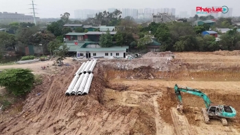 Hà Nội: Cận cảnh dự án hồ điều hòa rộng hơn 36 ha tại phường Từ Liêm