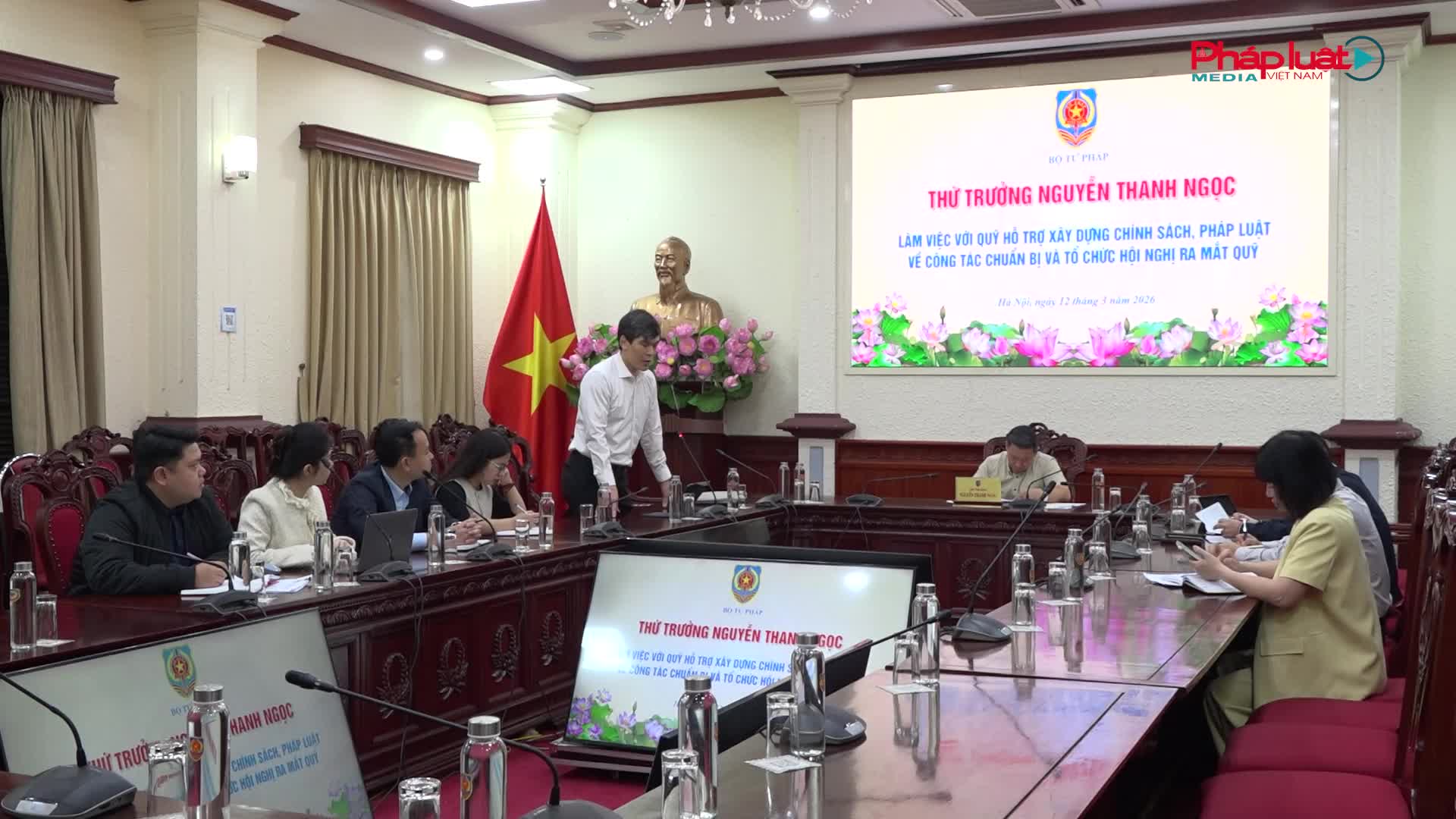 Sẵn sàng cho Hội nghị ra mắt Quỹ hỗ trợ xây dựng chính sách, pháp luật