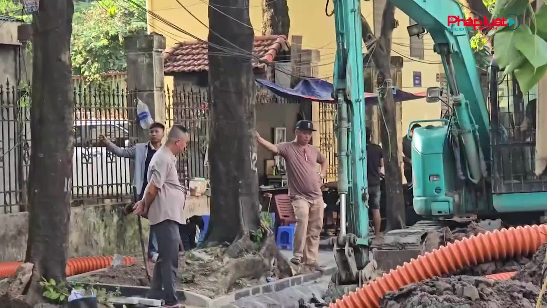 Kỳ 2: Dự án Cải tạo hạ tầng vỉa hè, đường giao thông khu đô thị Đền Lừ tiếp tục đổ trạc thải có dấu hiệu trái phép