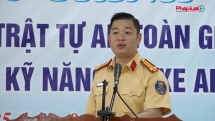 Cảnh sát giao thông Nghệ An: Đào tạo kỹ năng lái xe an toàn cho người dân xã Minh Châu